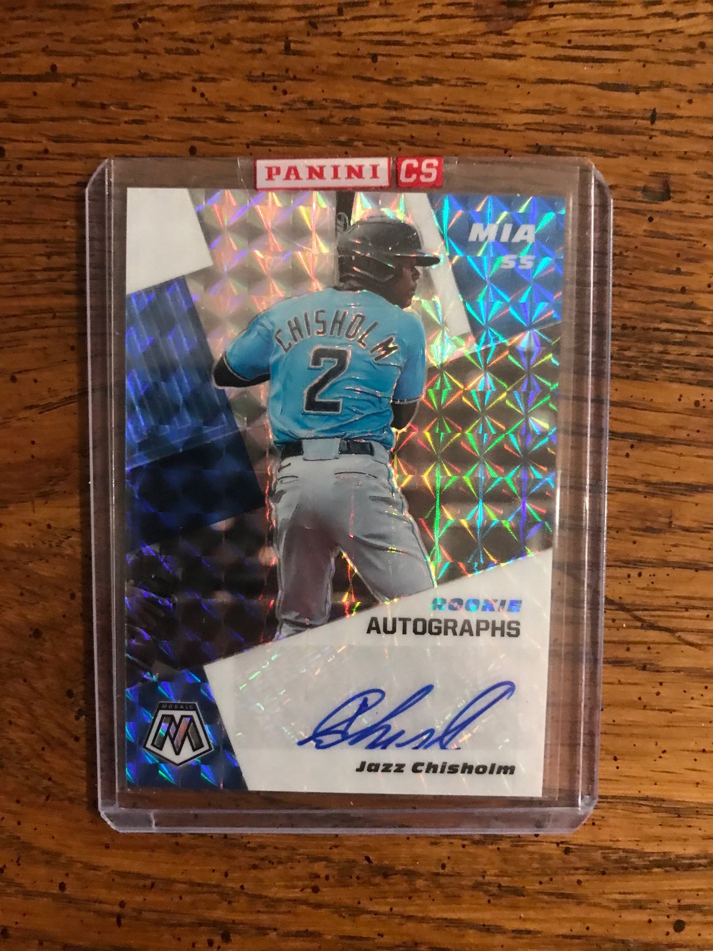Jazz Chisholm Autograph 2021 Panini Mosaic Baseball Card (169)
