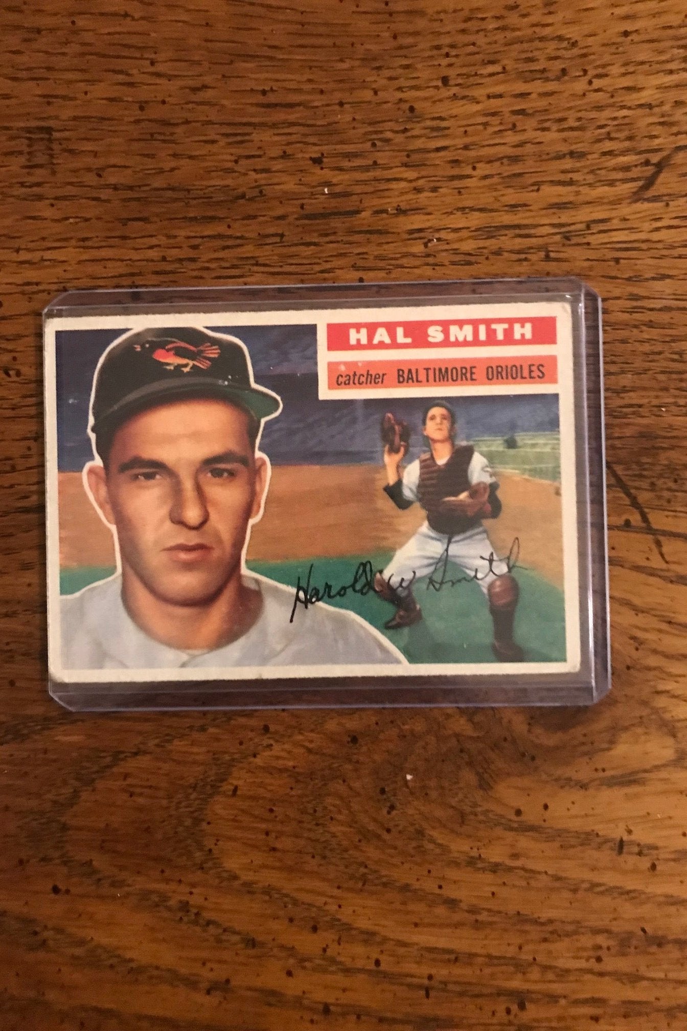 Hal Smith 1956 Topps Baseball Card (008)