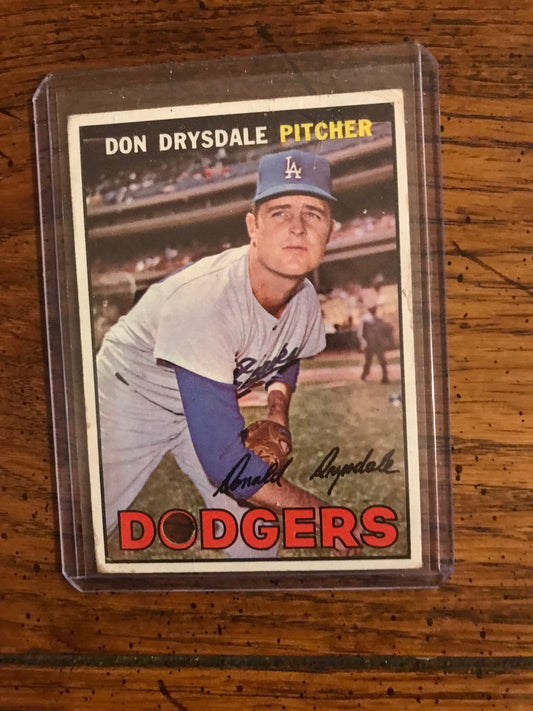 Don Drysdale 1967 Topps Baseball Card (106)