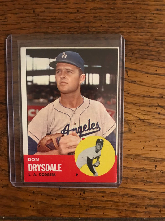 Don Drysdale 1963 Topps Baseball Card (089)