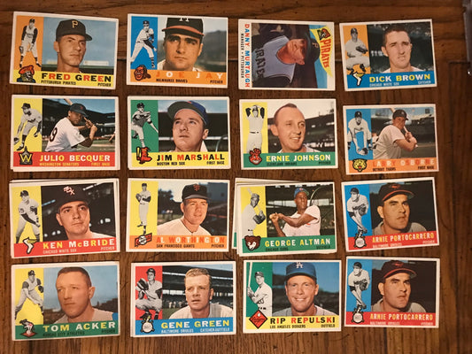 Al Worthington 1960 Topps Baseball Card (Sale Is For Card In Title) (135)