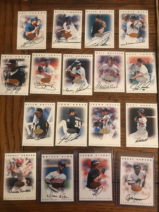 Allen Battle 1996 Leaf Signature Series (Sale Is For One Card In Title) (279)