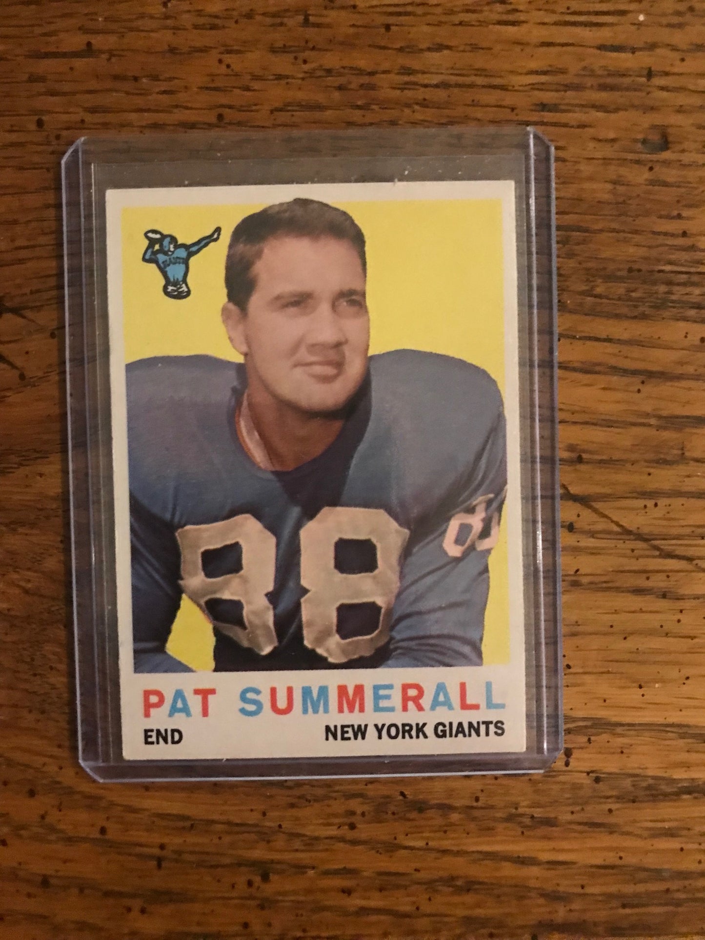 Pat Summerall 1959 Topps Football Card (040)