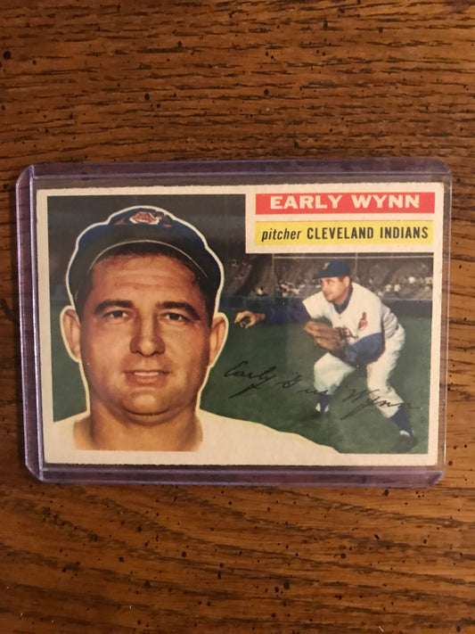 Early Wynn 1956 Topps Baseball Card (001)