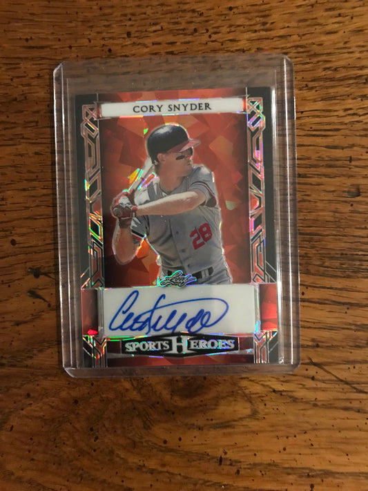 Cory Snyder Autograph 2024 Leaf Sports Heroes (025)