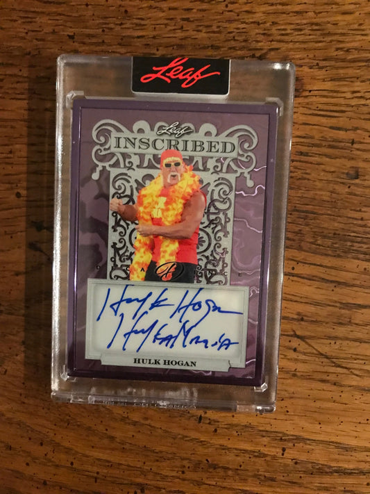 Hulk Hogan Autograph (The Hulkster) 2020 Leaf DecaDence (026)