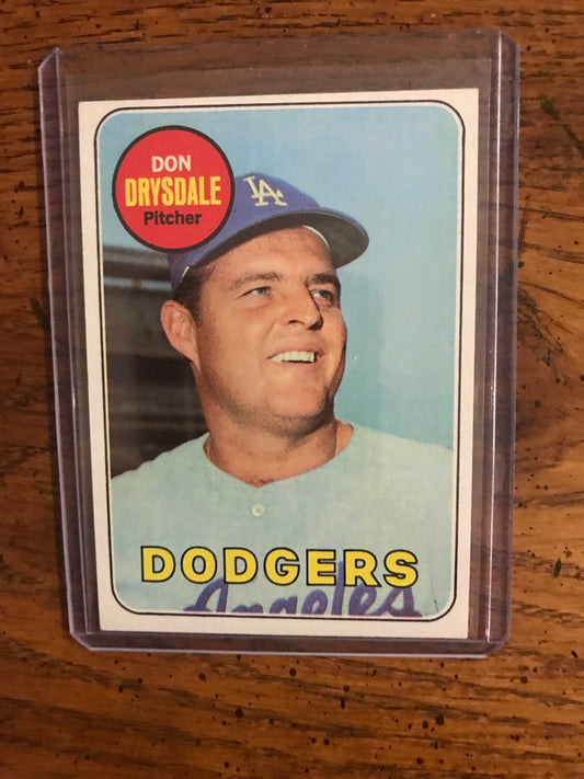 Don Drysdale 1969 Topps Baseball Card (101)