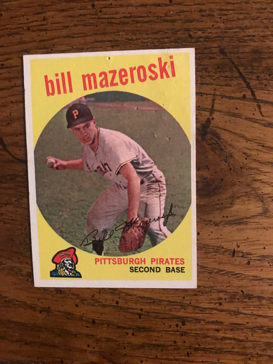 Bill Mazeroski 1959 Topps Baseball Card (104)