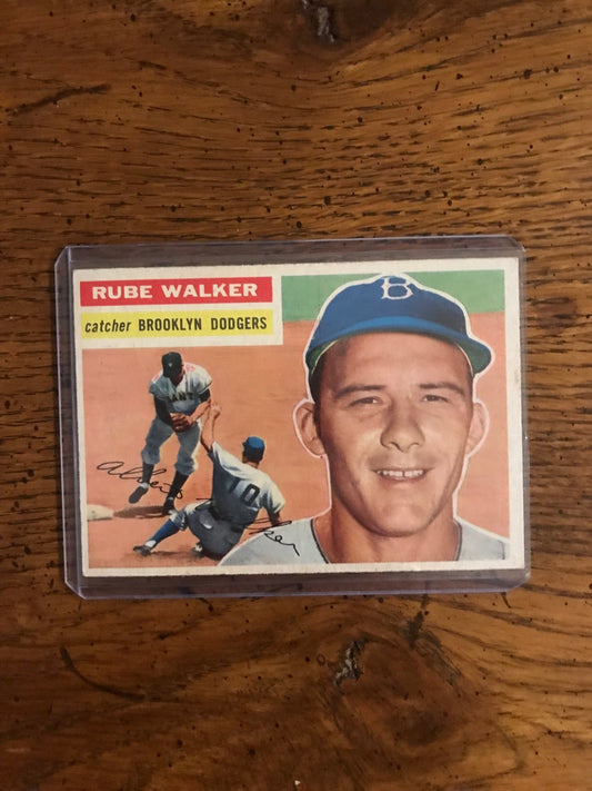 Rube Walker 1956 Topps Baseball Card (008)