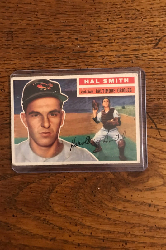 Hal Smith 1956 Topps Baseball Card (008)