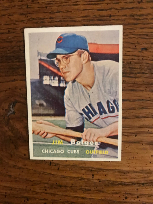 Jim Bolger 1957 Topps Baseball Card (003)