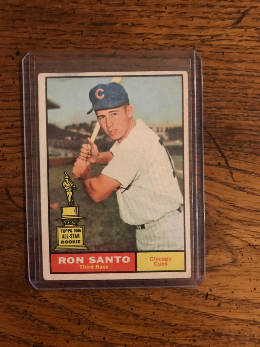 Ron Santo Rookie 1961 Topps Baseball Card (038)