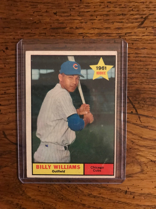 Billy Williams Rookie 1961 Topps Baseball Card (039)